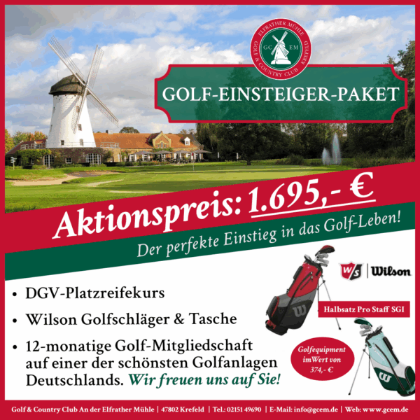 Golf-Einsteiger-Paket